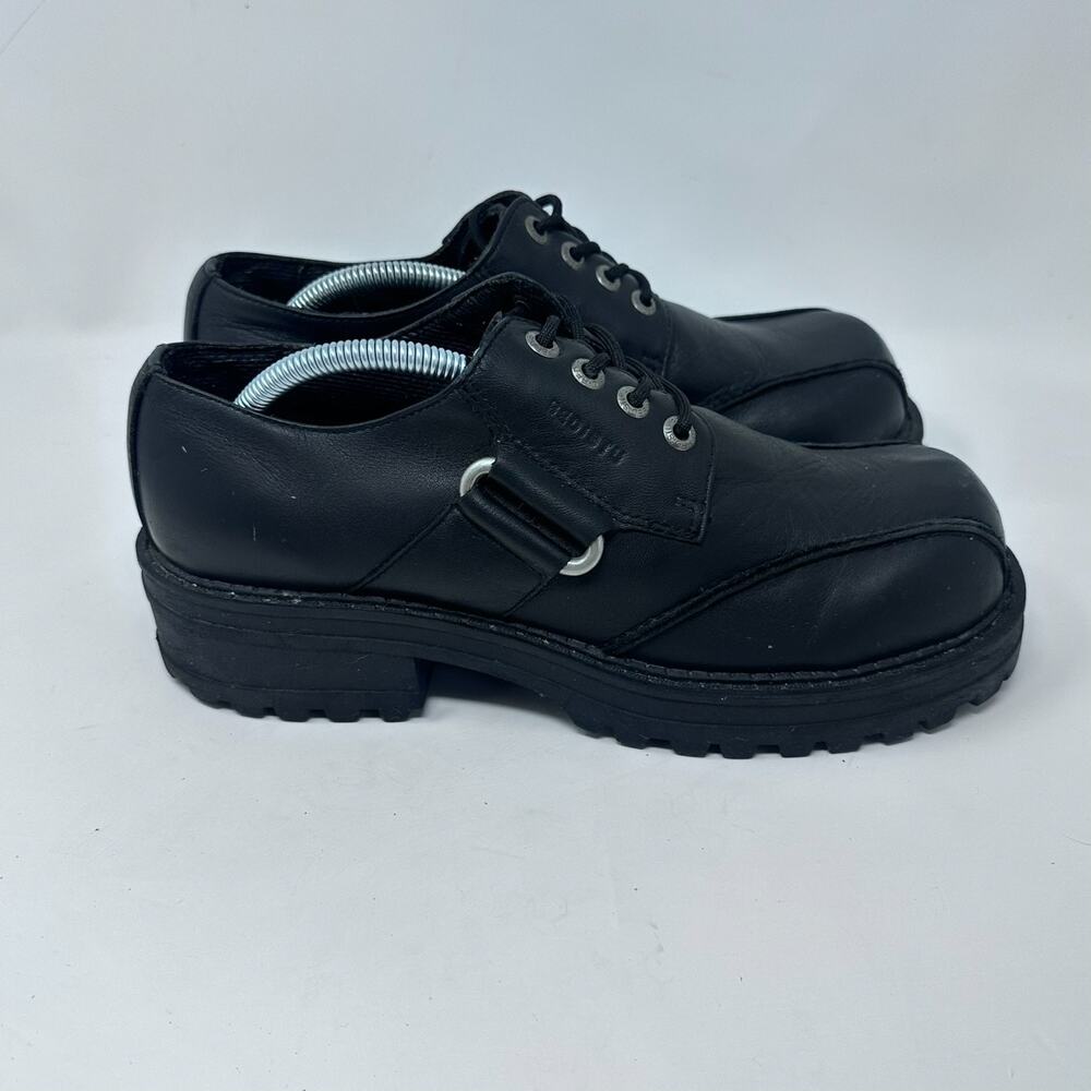 Bed Stu Black Leather Heeled Boots - Picture 7 of 15